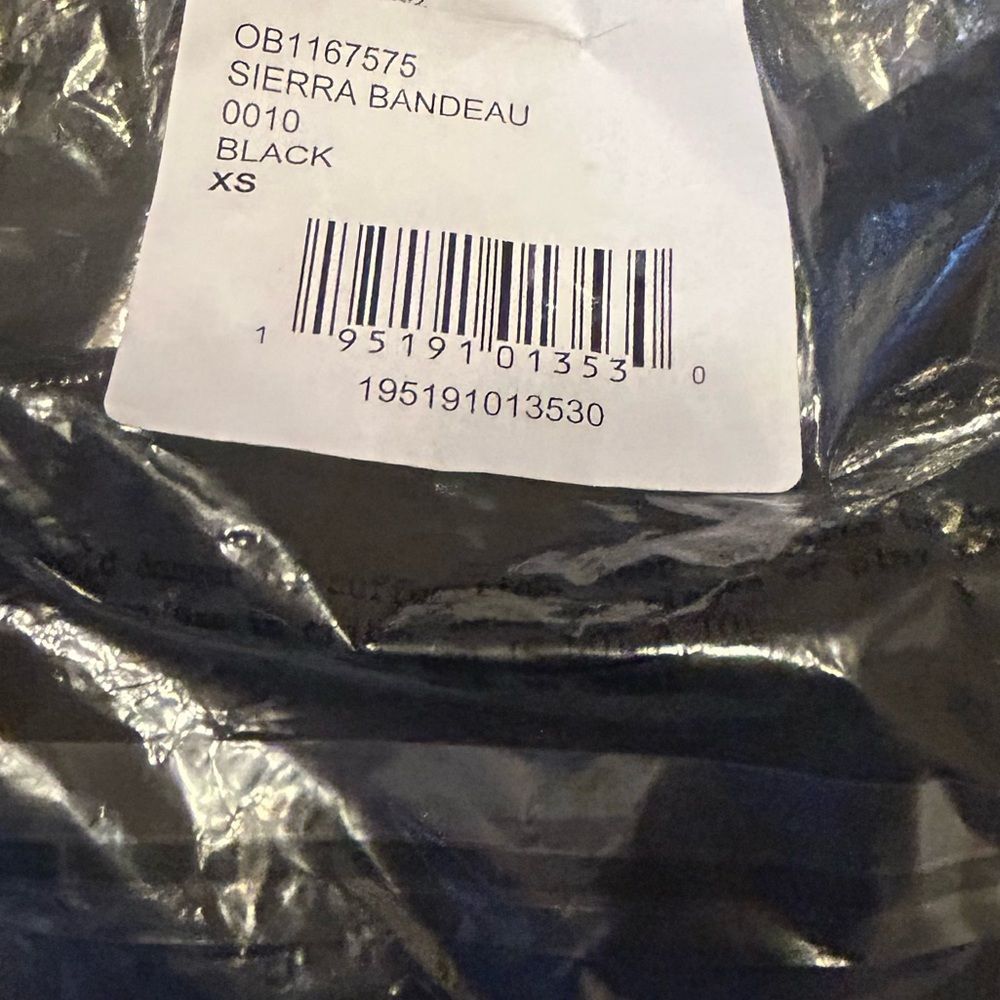 Free People Sierra Bandeau Bra Black New - Picture 4 of 7